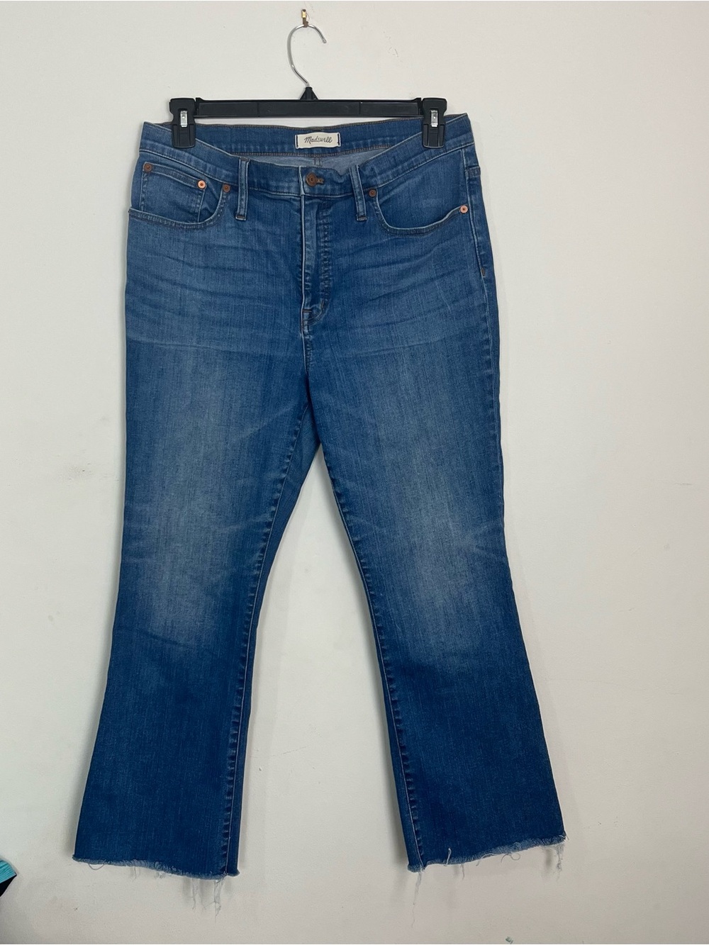 Madewell Women's Medium Blue Bootcut Cropped Jeans Cali Demi Boot